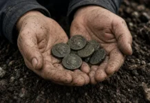 Uma lenda de 1.700 anos pode ter fundo de verdade: moedas do século 4 revelam forte romano no País de Gales e surpreendem pesquisadores da região