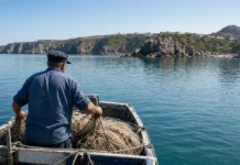 Águas do golfo entre França e Espanha ficaram mais de 2,4°C acima da média, com picos de 23,2°C, e já alteram algas, cardumes e a renda de quem vive da pesca costeira