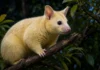Marsupiais dourados que lembram o Pikachu chegam a zoológico pela primeira vez e brilham sob luz UV