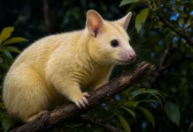 Marsupiais dourados que lembram o Pikachu chegam a zoológico pela primeira vez e brilham sob luz UV