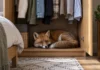 Mulher abriu o guarda-roupa de um apartamento no segundo andar e encontrou uma raposa dormindo no próprio móvel antes de ela ser devolvida à natureza