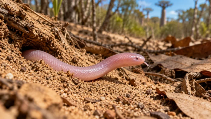 serpente-cega-madagascar-areia-risco-extincao