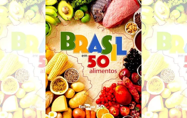 Cada alimento é apresentado em seis páginas com textos, gráficos, fotos e ilustrações