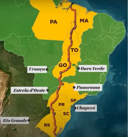 Barcarena entra na rota da Ferrovia Norte-Sul 3 Barcarena