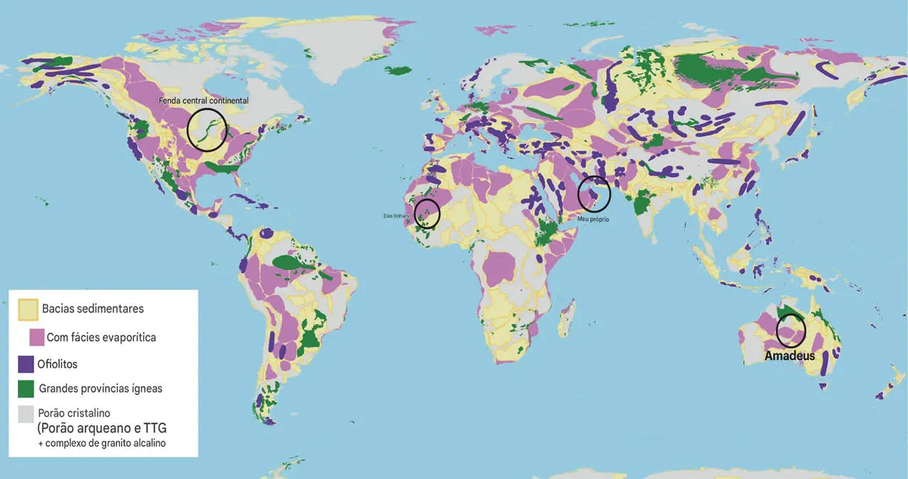 Distribuição global de terrenos com potencial de hidrogênio