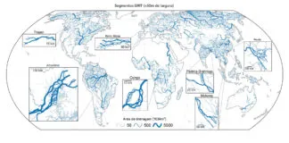 Mapa global da rede GRIT, remapeando os rios do mundo, ramificando-se no desconhecido para auxiliar na modelagem global de inundações