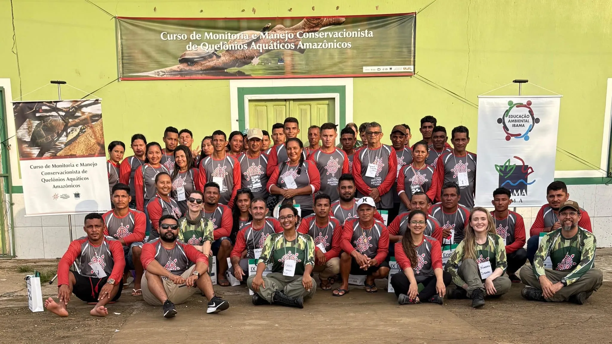 Servidores-do-Ibama-e-participantes-do-curso-na-AMEPP-400x225 "Guardiões das águas" conhecimento local e ciência se unem para proteger quelônios na Amazônia