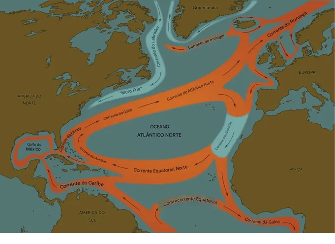 As__guas_profundas_que_alimentam_a_AMOC_se_formam_no_Oceano_Atl_ntico_Norte_e_nos_mares_n_rdicos A principal corrente do Atlântico pode começar a entrar em colapso já em 2055